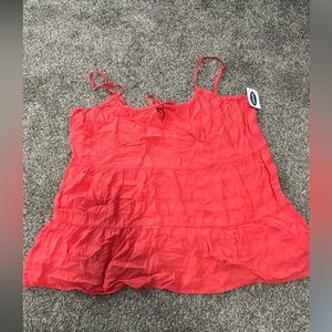 Coral Old Navy tank with tags. Size Medium.